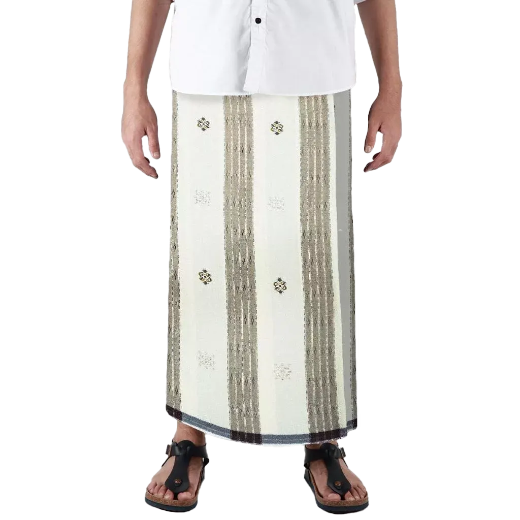 Sarong Mangga Millenium Dobby Floral Mocca Cream Sarong Mangga Millenium Dobby Floral Mocca Cream