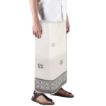 Sarong Mangga Millenium Dobby Floral Cream Brown
