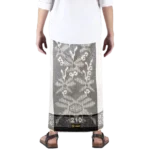 Sarong Mangga Millenium Dobby Floral Cream Brown