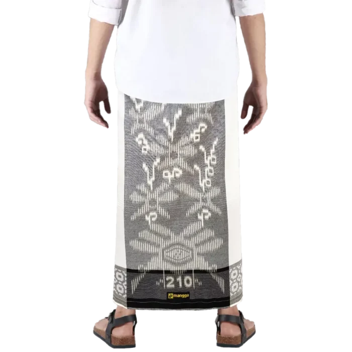 Sarong Mangga Millenium Dobby Floral Cream Brown