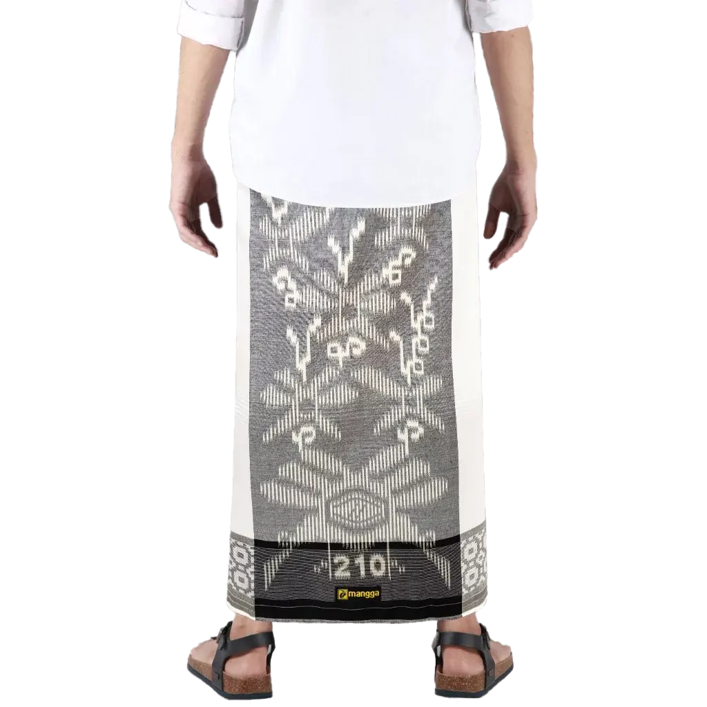 Sarong Mangga Millenium Dobby Floral Off White Sarong Mangga Millenium Dobby Floral Cream Brown