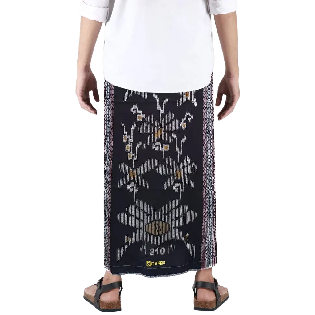 Sarong Mangga Millenium Dobby Floral Pink Black Sarong Mangga Millenium Dobby Floral Pink Black