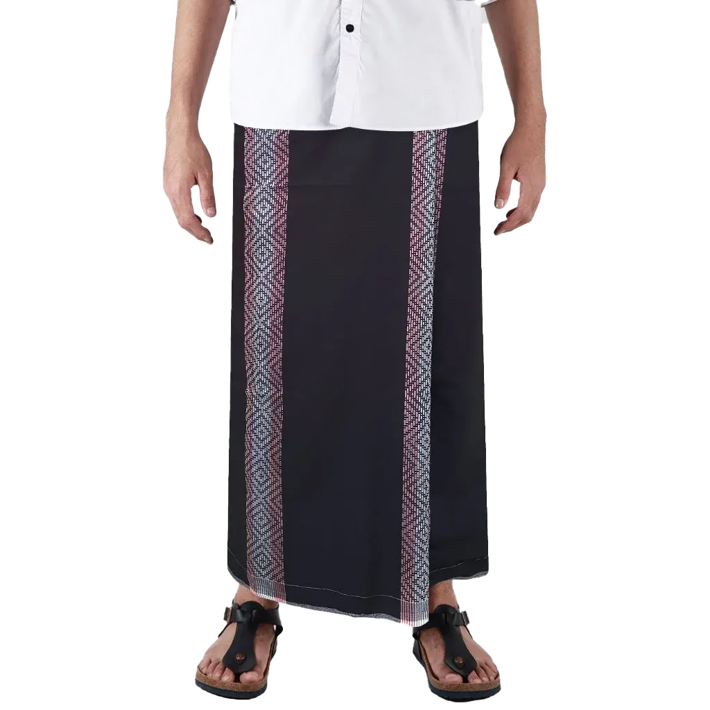 Sarong Mangga Millenium Dobby Floral Pink Black Sarong Mangga Millenium Dobby Floral Pink Black