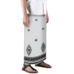 Sarong Mangga Millenium Dobby Floral Smoke White