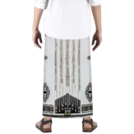 Sarong Mangga Millenium Dobby Floral Smoke White