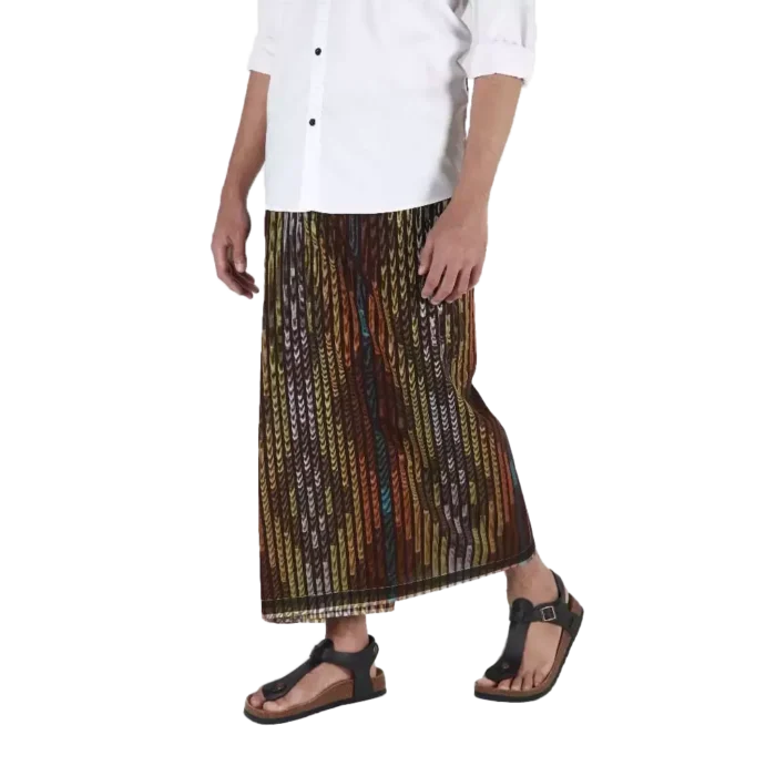Sarung Mangga Millenium Dobby Exclusive Dark Brown