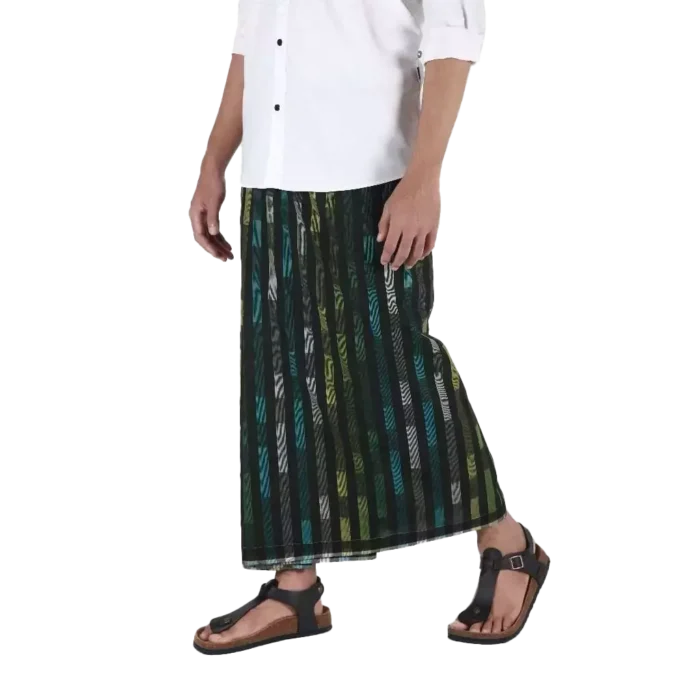 Sarung Mangga Millenium Dobby Exclusive Green Black