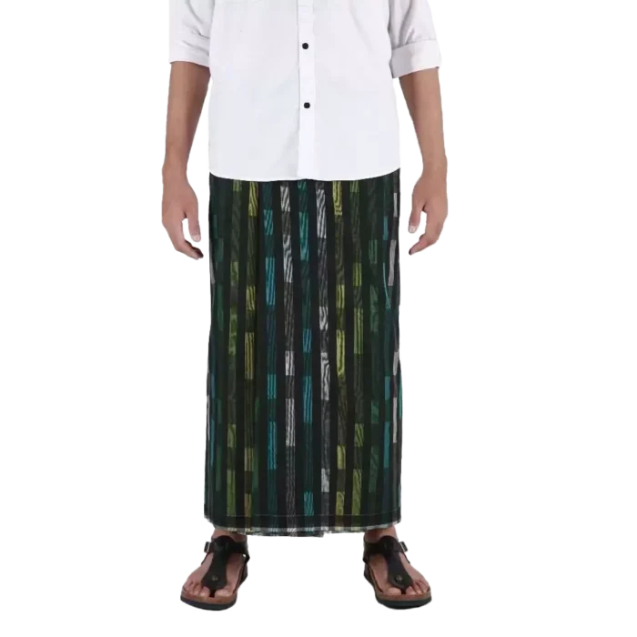 Sarung Mangga Millenium Dobby Exclusive Green Black