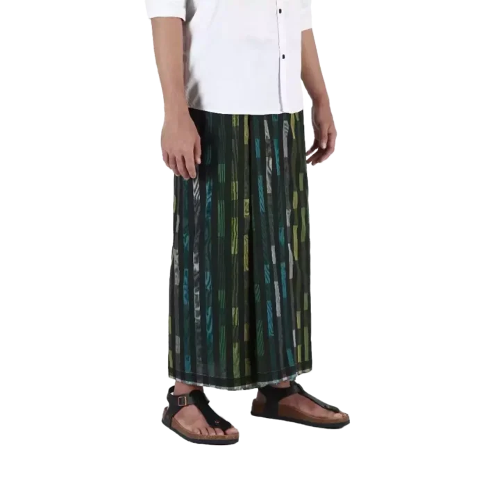 Sarung Mangga Millenium Dobby Exclusive Green Black