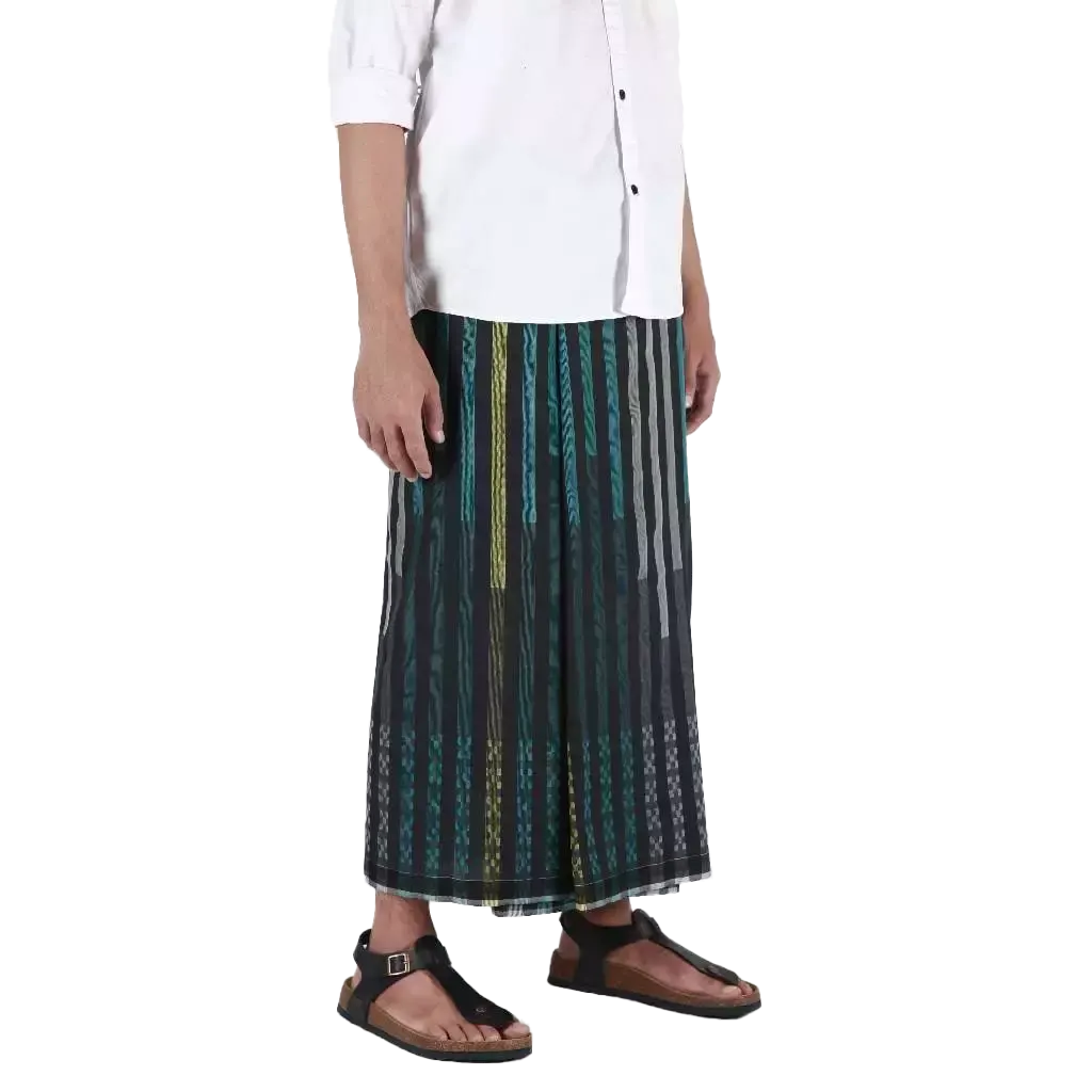Sarung Mangga Millenium Dobby Exclusive Green Tosca Black Sarung Mangga Millenium Dobby Exclusive Green Tosca Black