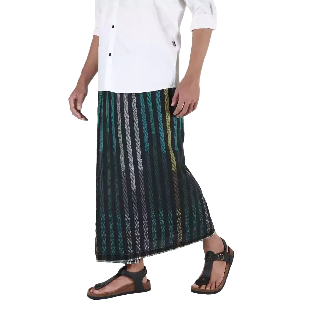 Sarung Mangga Millenium Dobby Exclusive Green Tosca Black Sarung Mangga Millenium Dobby Exclusive Green Tosca Black