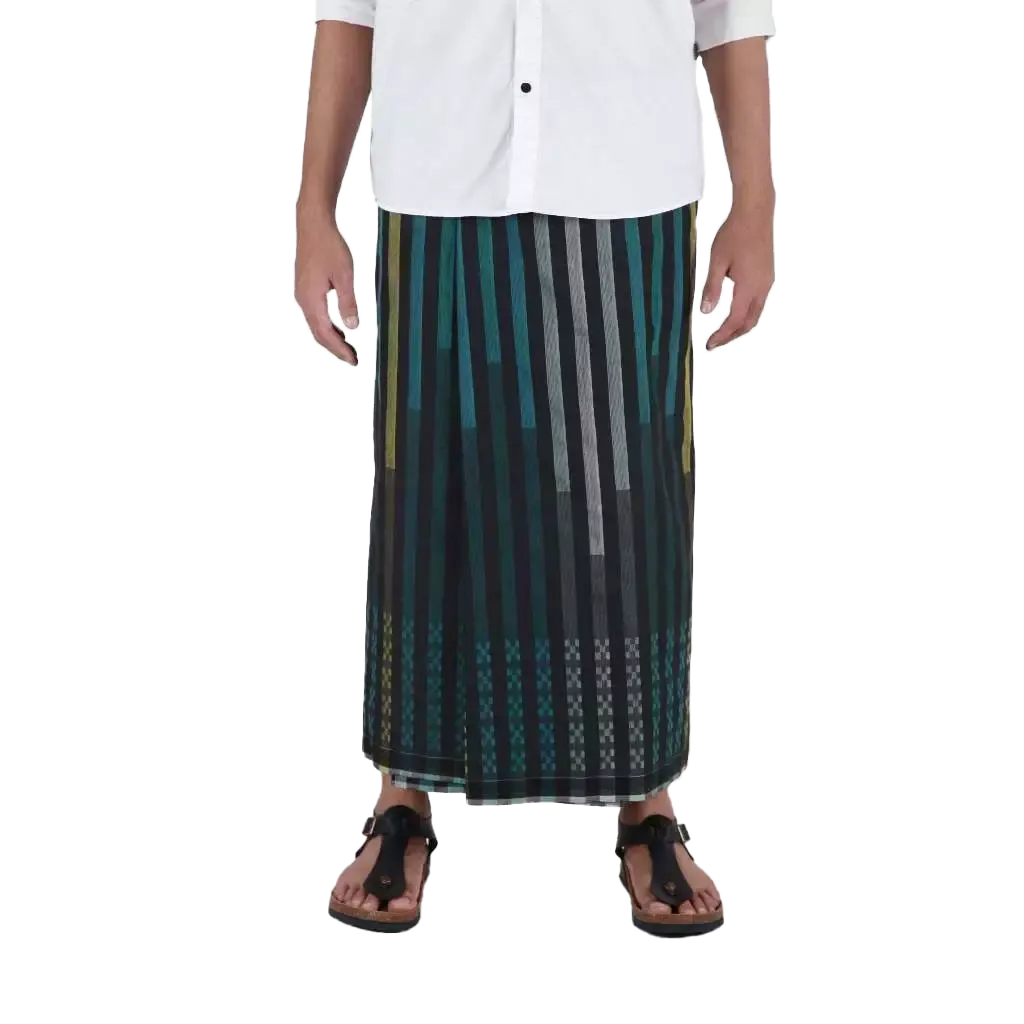 Sarung Mangga Millenium Dobby Exclusive Green Tosca Black Sarung Mangga Millenium Dobby Exclusive Green Tosca Black
