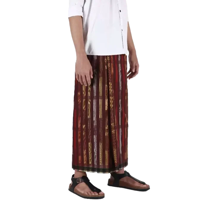 Sarung Mangga Millenium Dobby Exclusive Maroon Red