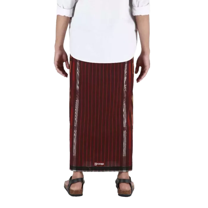Sarung Mangga Millenium Dobby Exclusive Maroon Reds