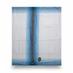Wadimor Madras 555 White Cotton Sarong Light Blue