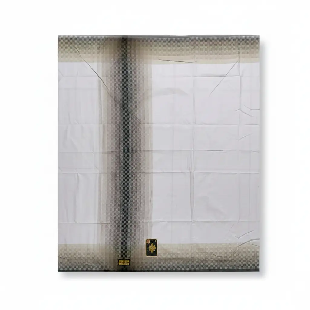 Wadimor Madras 555 White Cotton Sarong Light Brown Wadimor Madras 555 White Cotton Sarong Light Brown
