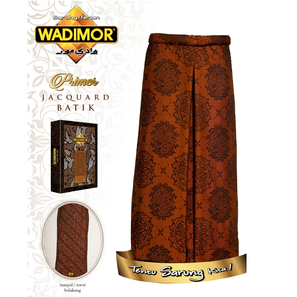 Wadimor Macawis Jacquard Batik Majestic Brown Wadimor Macawis Jacquard Batik Majestic Brown