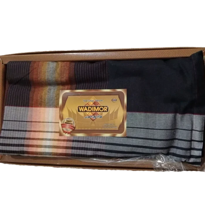 Sarong Wadimor Padang Black Brick Red