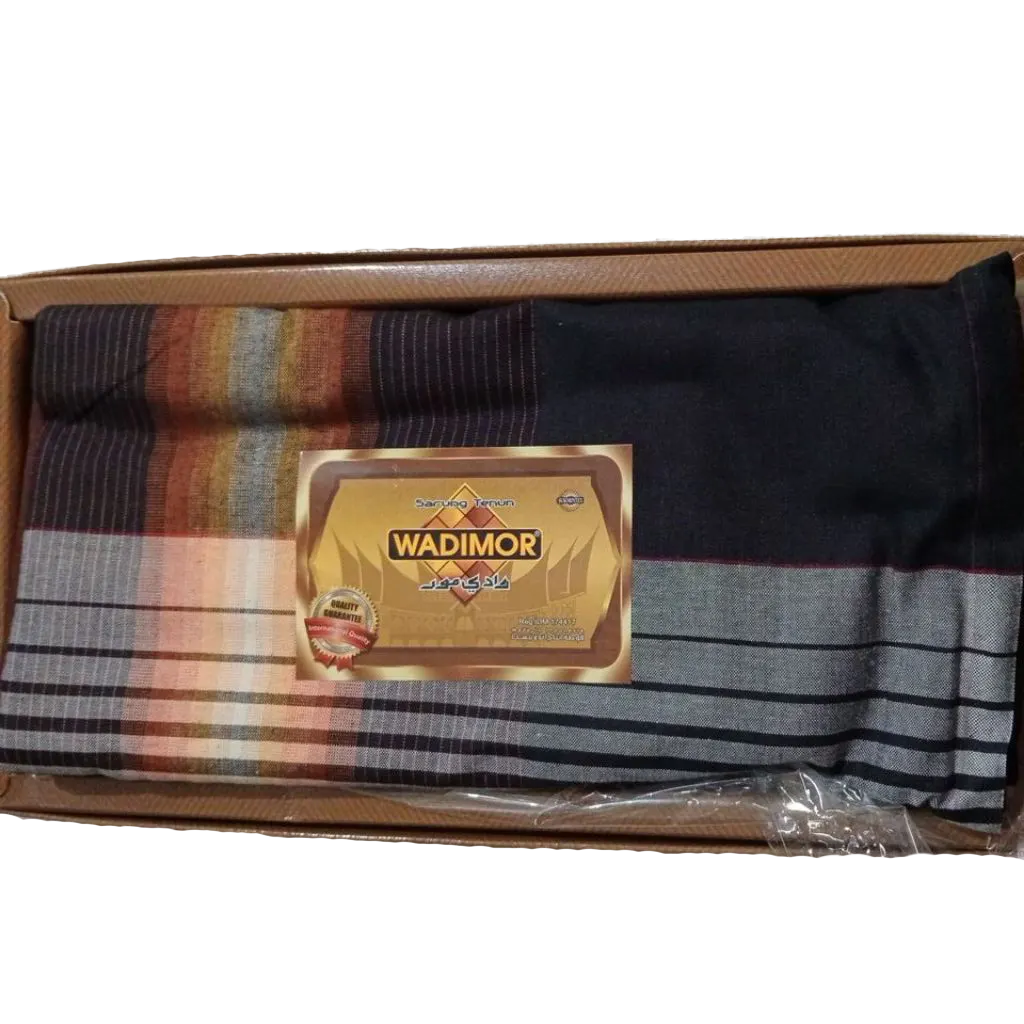 Sarong Wadimor Padang Black Brick Red Sarong Wadimor Padang Black Brick Red