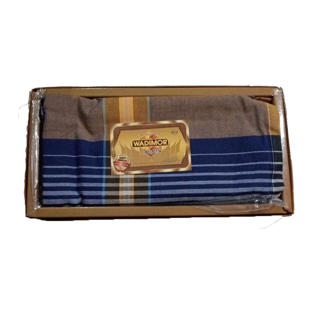 Sarong Wadimor Padang Ginger Brown Blue Sarong Wadimor Padang Ginger Brown Blue